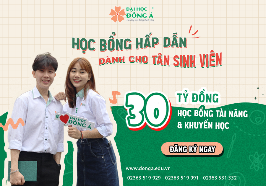 30 tỷ đồng học bổng dành cho tân sinh viên Đại học Đông Á năm 2023